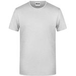 James+Nicholson 8008 Herren-T-Shirt aus Bio-Baumwolle – Ash M