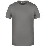Pánské tričko z bio bavlny James+Nicholson 8008 - Mid grey XL