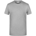 Pánské tričko z bio bavlny James+Nicholson 8008 - Grey heather 3XL