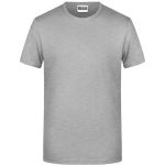 Pánské tričko z bio bavlny James+Nicholson 8008 - Grey heather 3XL