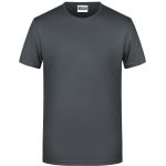 James+Nicholson 8008 Herren-T-Shirt aus Bio-Baumwolle – Graphit M