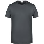 James+Nicholson 8008 Herren-T-Shirt aus Bio-Baumwolle – Graphit L