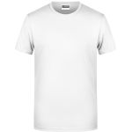 James+Nicholson 8008 Herren-T-Shirt aus Bio-Baumwolle – Weiß XXL