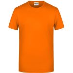 Pánské tričko z bio bavlny James+Nicholson 8008 - Oranžová M