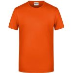 Herren-T-Shirt aus Bio-Baumwolle James+Nicholson 8008 – Dunkelorange L