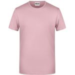 Pánské tričko z bio bavlny James+Nicholson 8008 - Soft pink M