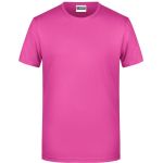 James+Nicholson 8008 Herren-T-Shirt aus Bio-Baumwolle – Pink M