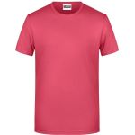 James+Nicholson 8008 Herren-T-Shirt aus Bio-Baumwolle – Himbeere XXL