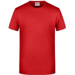 James+Nicholson 8008 Herren-T-Shirt aus Bio-Baumwolle – Rot XXL