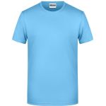 Herren-T-Shirt aus Bio-Baumwolle James+Nicholson 8008 – Himmelblau M