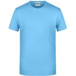 Pánské tričko z bio bavlny James+Nicholson 8008 - Sky blue XL