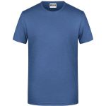 Herren-T-Shirt aus Bio-Baumwolle James+Nicholson 8008 – Light Denim Melange L