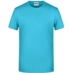James+Nicholson 8008 Herren-T-Shirt aus Bio-Baumwolle – Türkis M