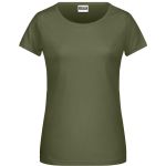 James+Nicholson 8007 Bio-Baumwoll-Damen-T-Shirt – Olive L