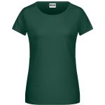 Dámské tričko z bio bavlny James+Nicholson 8007 - Dark green L