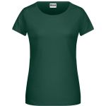 Dámské tričko z bio bavlny James+Nicholson 8007 - Dark green M