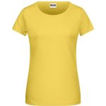 James+Nicholson 8007 Damen-T-Shirt aus Bio-Baumwolle – Gelb XS