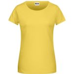 James+Nicholson 8007 Damen-T-Shirt aus Bio-Baumwolle – Gelb XXL