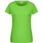 Damen-T-Shirt aus Bio-Baumwolle James+Nicholson 8007 – Limettengrün XL