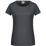James+Nicholson 8007 Bio-Baumwoll-Damen-T-Shirt – Graphit L