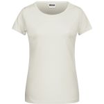 James+Nicholson 8007 Damen-T-Shirt aus Bio-Baumwolle – Natur XXL