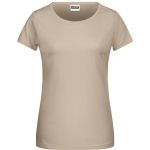 James+Nicholson 8007 Damen-T-Shirt aus Bio-Baumwolle – Stone XL
