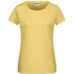 James+Nicholson 8007 Damen-T-Shirt aus Bio-Baumwolle – Hellgelb XXL