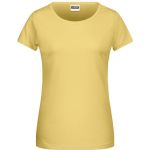 Damen-T-Shirt aus Bio-Baumwolle James+Nicholson 8007 - Hellgelb M