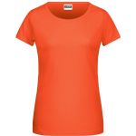 James+Nicholson 8007 Damen-T-Shirt aus Bio-Baumwolle – Koralle XXL