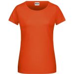 Damen-T-Shirt aus Bio-Baumwolle James+Nicholson 8007 - Dunkelorange S