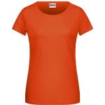 Dámské tričko z bio bavlny James+Nicholson 8007 - Dark orange M