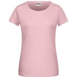 Damen-T-Shirt aus Bio-Baumwolle James+Nicholson 8007 – Zartrosa S