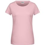 Damen-T-Shirt aus Bio-Baumwolle James+Nicholson 8007 – Zartrosa L