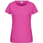 Damen-T-Shirt aus Bio-Baumwolle James+Nicholson 8007 - Pink M