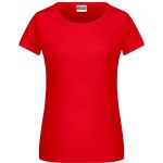 James+Nicholson 8007 Damen-T-Shirt aus Bio-Baumwolle – Tomato S