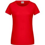Dámské tričko z bio bavlny James+Nicholson 8007 - Tomato XL