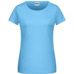 Dámské tričko z bio bavlny James+Nicholson 8007 - Sky blue XS