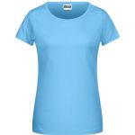 Dámské tričko z bio bavlny James+Nicholson 8007 - Sky blue S