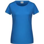 Dámské tričko z bio bavlny James+Nicholson 8007 - Cobalt S