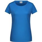 James+Nicholson 8007 Damen-T-Shirt aus Bio-Baumwolle – Cobalt M