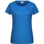 Dámské tričko z bio bavlny James+Nicholson 8007 - Cobalt XL