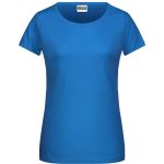 Dámské tričko z bio bavlny James+Nicholson 8007 - Cobalt XXL