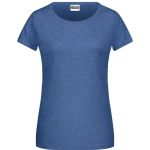 Damen-T-Shirt aus Bio-Baumwolle James+Nicholson 8007 – Light Denim Melange XS