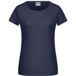 James+Nicholson 8007 Bio-Baumwoll-T-Shirt für Damen – Marineblau S