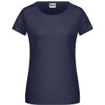 James+Nicholson 8007 Bio-Baumwoll-Damen-T-Shirt – Marineblau L