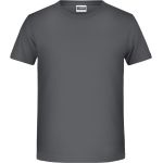 James+Nicholson Bio-Baumwoll-T-Shirt für Jungen 8008B – Graphit M
