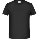James+Nicholson T-Shirt aus Bio-Baumwolle für Jungen 8008B – Schwarz M