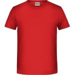 James+Nicholson Bio-Baumwoll-T-Shirt für Jungen 8008B – Rot S