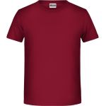 James+Nicholson T-Shirt aus Bio-Baumwolle für Jungen 8008B - Vínová M