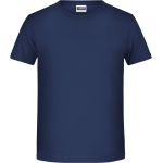 James+Nicholson Bio-Baumwoll-T-Shirt für Jungen 8008B – Marineblau M